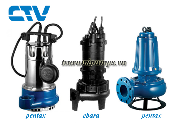 Cho thuê máy bơm nước thải Ebara, Pentax nhanh chóng, giá rẻ