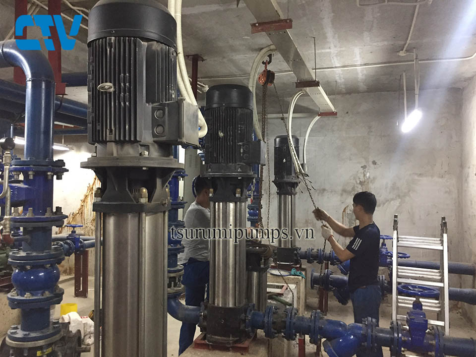 Công ty sửa chữa máy bơm đa tầng cánh trục đứng chất lượng, giá rẻ
