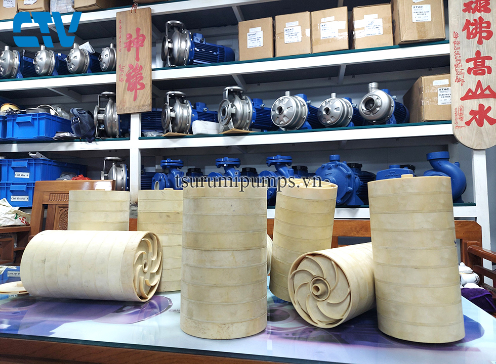 Ốp, cánh máy bơm đa tầng cánh nhựa FIP (PPE)