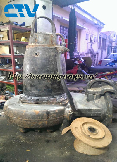 Quấn động cơ máy bơm nước thải Ebara