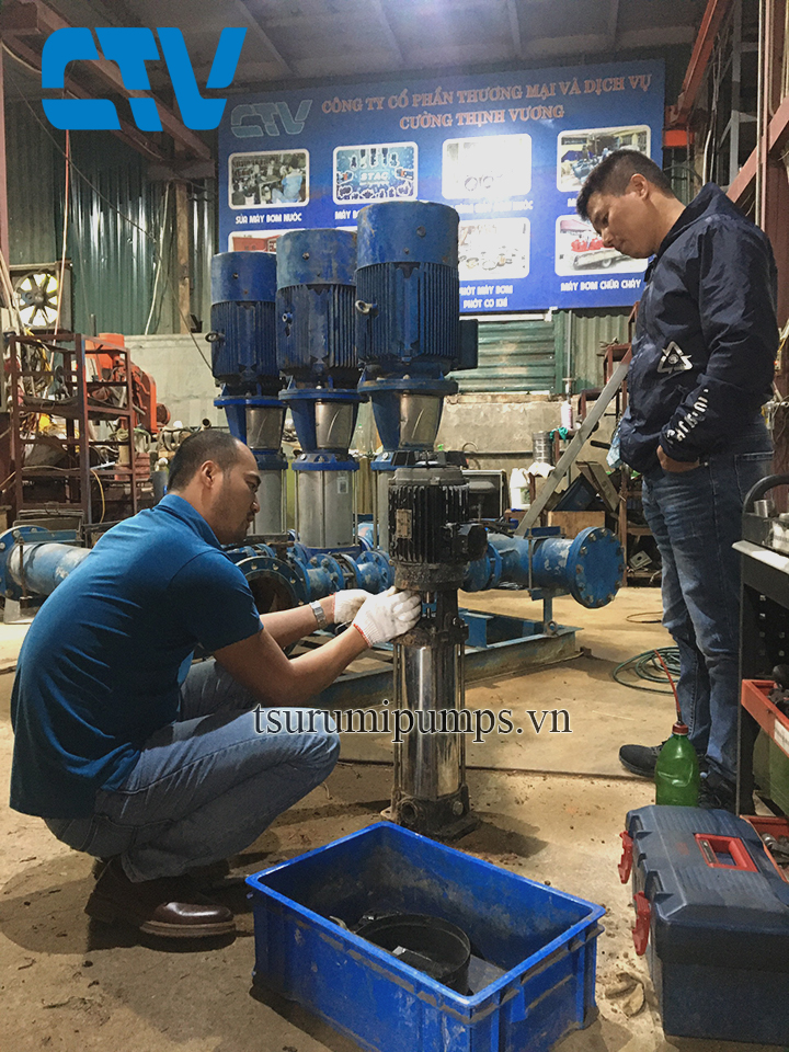 Sửa chữa máy bơm trục đứng uy tín, nhanh chóng giá tốt nhất tại miền Bắc