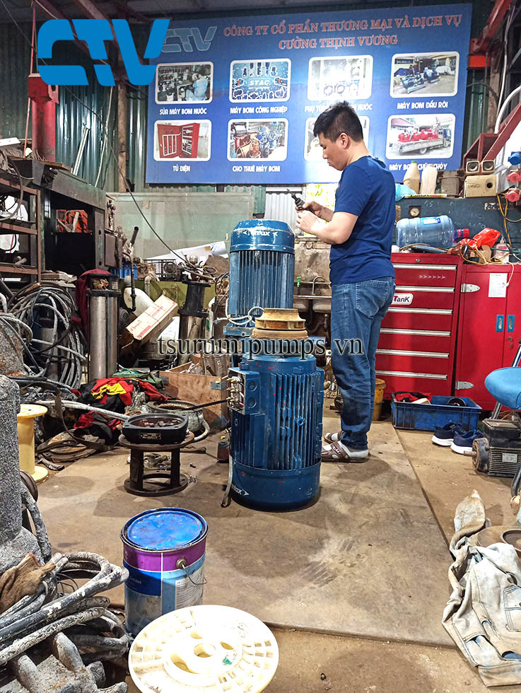 Sửa máy bơm nước Pentax bị gãy cánh, hỏng phớt