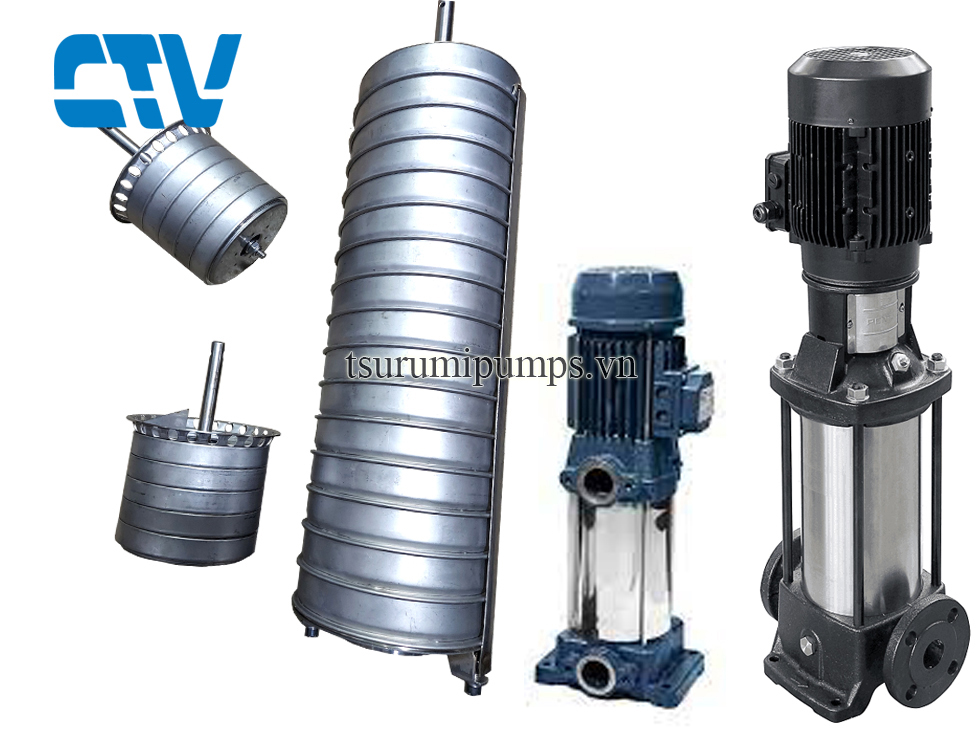 Ruột buồng máy bơm bù áp Ebara EVMSG3 1.5Kw