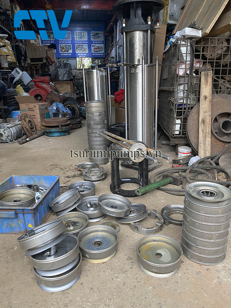 Sửa bơm trục đứng công suất lớn hỏng bộ ruột buồng bơm uy tín và chất lượng